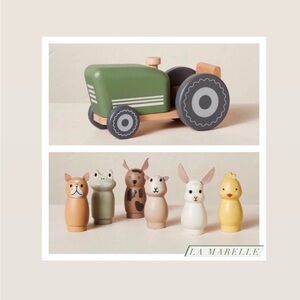 Toy Farm Tractor & Woodland Animal Figurine Set - Hearth & Hand